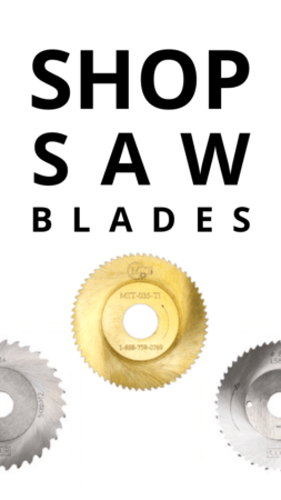 Shop Saw Blades Banner Vertical