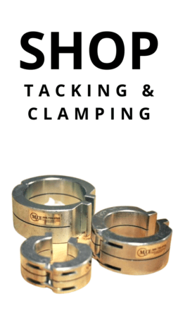 Shop tacking clamps Banner Vertical