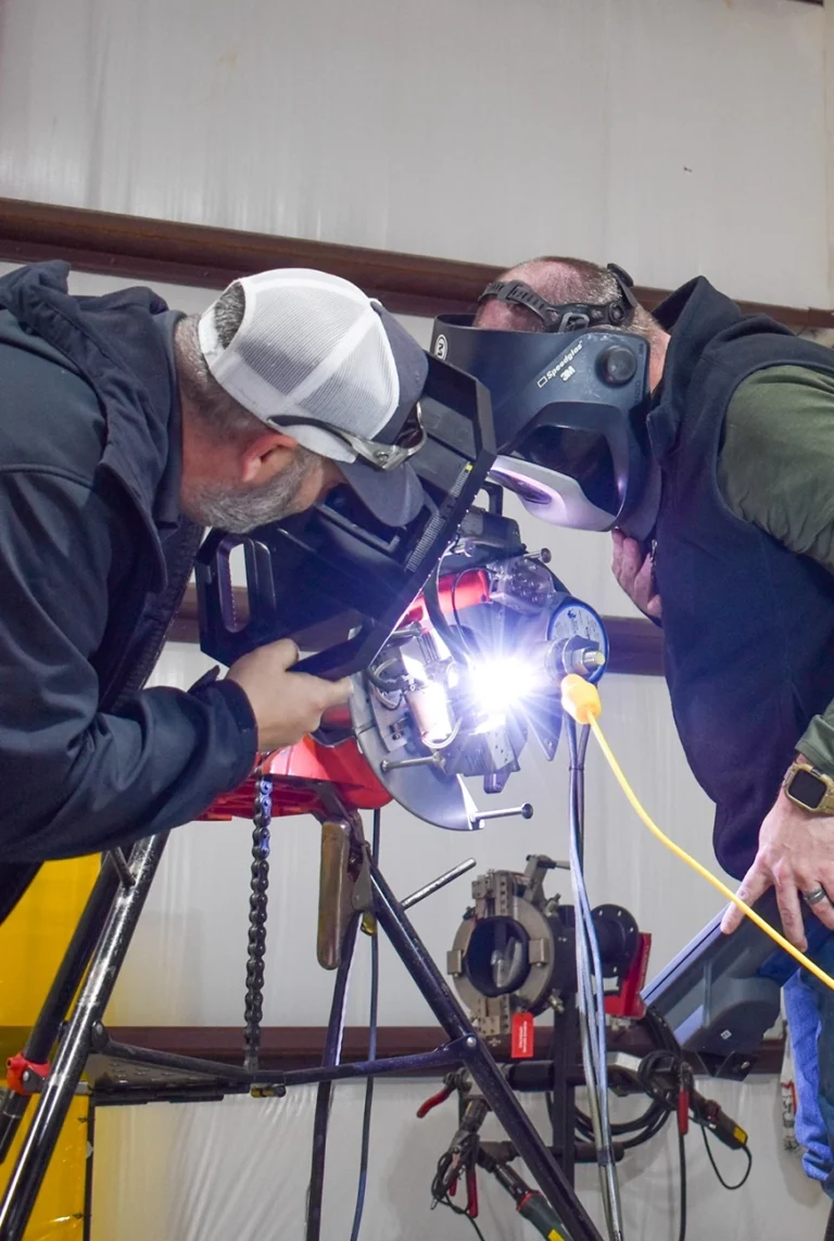 Monitoring weld with Polysoude MU 128 weld head