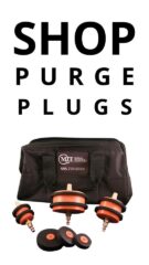 Shop Purge Plugs Banner Vertical